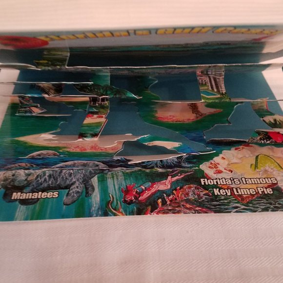 VTG Florida's Gulf Coast Popup Postcard Ft Myers Beach Sanibel Captiva Island - Picture 9 of 9